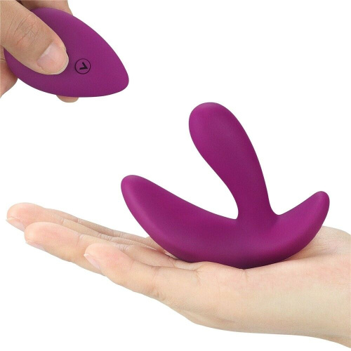 LoveToy O-Sensual Remote Rider - Клиторально-вагинальный вибратор с пультом ДУ, 9х2 см